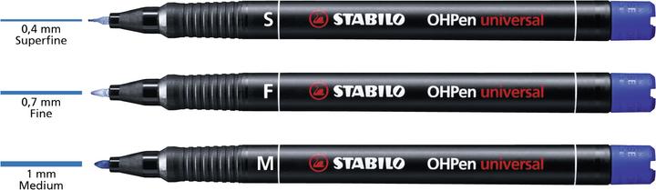 Produktbild STABILO OHPen universal Folienstift permanent (Mehrfarbig, 0.70 mm, 8 x)