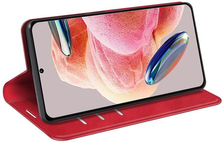 Actual product image Cover-Discount Xiaomi Redmi Note 12 4G - Stand Flip Case Cover red (Xiaomi Redmi Note 12)