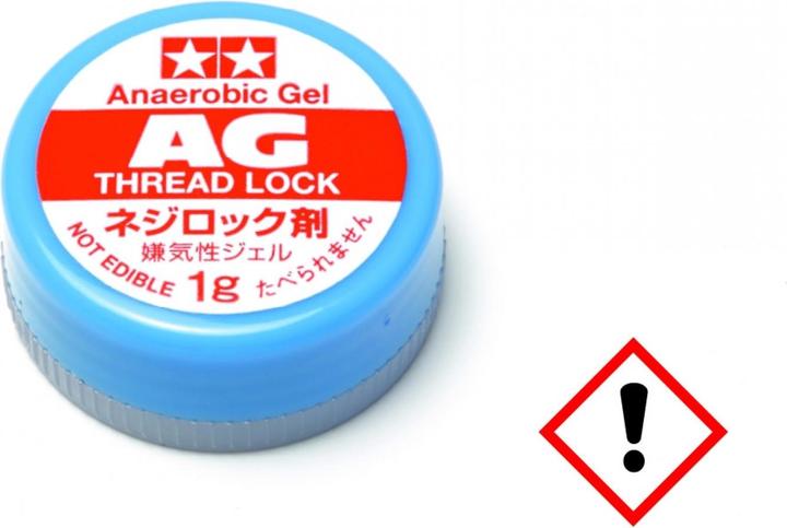 Actual product image Tamiya AG Threadlocker Gel red 1g