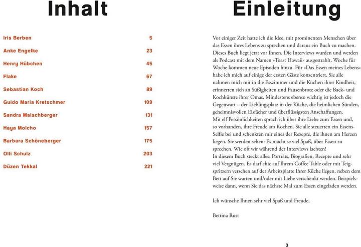 Produktbild Das Essen meines Lebens (Deutsch, Bettina Rust, 2022)