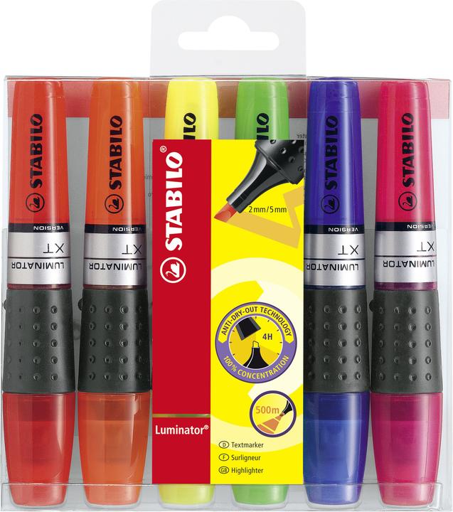Image du produit STABILO Surligneur LUMINATOR (Multicolore, 5 mm, 6 x)