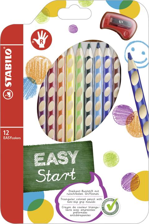 Actual product image STABILO EASYcolors ergonomic coloured pencil for right-handers (Multicoloured, 12 x)