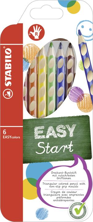 Produktbild STABILO EASYcolors ergonomischer Buntstift für Rechtshänder (Multicolor, 6 x)