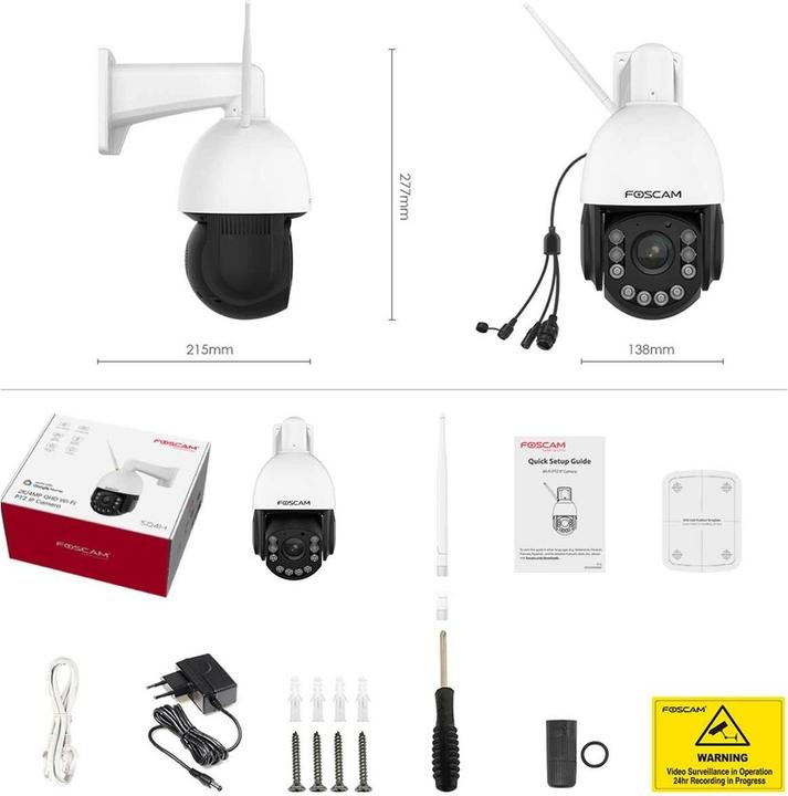 Image du produit Foscam SD4H Caméra de surveillance IP sans fil 2560 x 1440 pixels (2560 x 1440 Pixels)