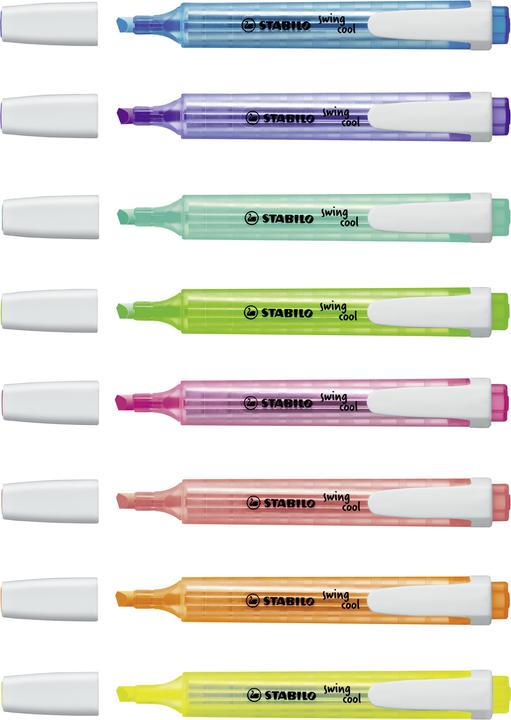 Produktbild STABILO swing cool Textmarker (Mehrfarbig, 4 mm, 8 x)