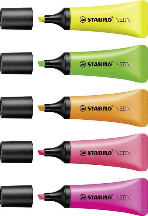 Image du produit STABILO Surligneur NEON (Néon, 5 mm, 5 x)