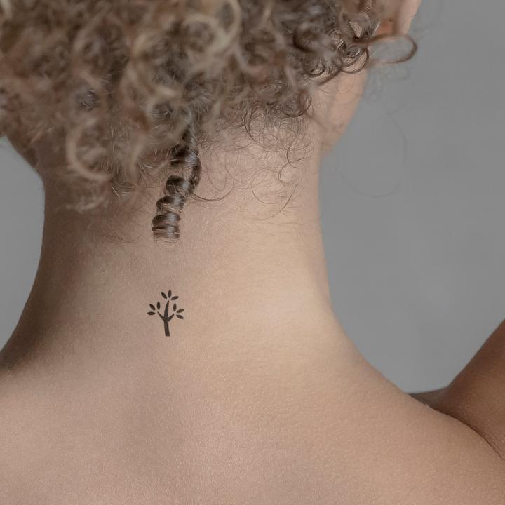 Actual product image minink Temporary tattoo - Abstract tree