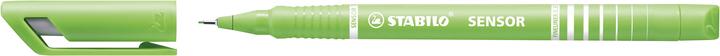 Actual product image STABILO SENSOR F Finliner with spring-loaded sharpener (Lilac, Blue, Green, Rose, 4 x)