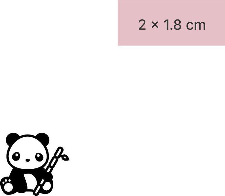minink Tatuaggio temporaneo - Panda