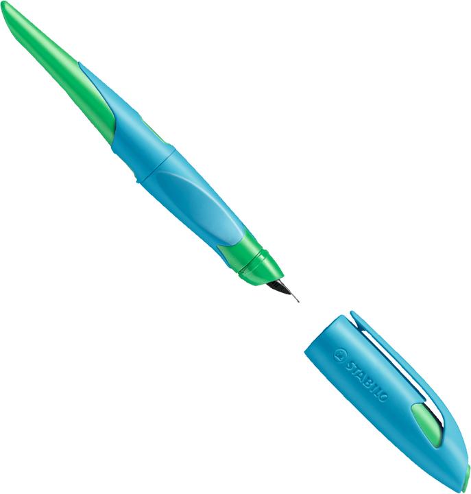 Produktbild STABILO EASYbirdy ergonomischer Schulfüller für Linkshänder Standard-Feder (Blau, Grün, 1 x)