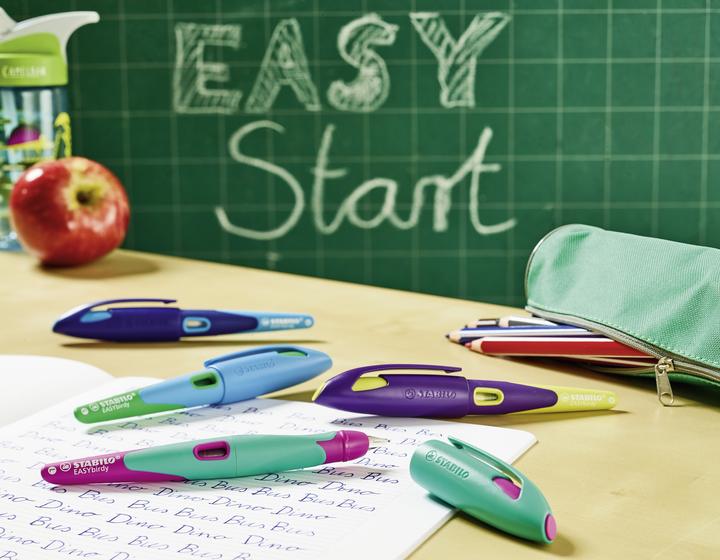 Produktbild STABILO EASYbirdy ergonomischer Schulfüller für Linkshänder Standard-Feder (Blau, Grün, 1 x)