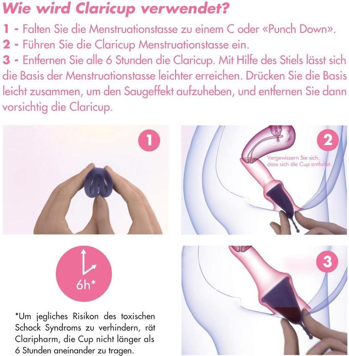 Actual product image Claricup Menstrual Cup (Regular)