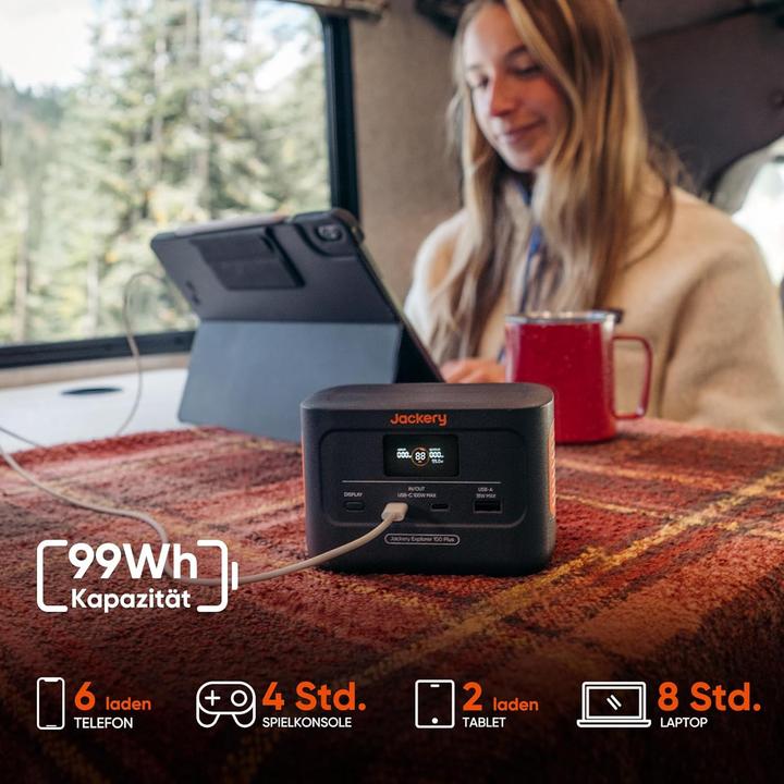 Actual product image Jackery Tragbare Powerstation Explorer 100 Plus (99 Wh)