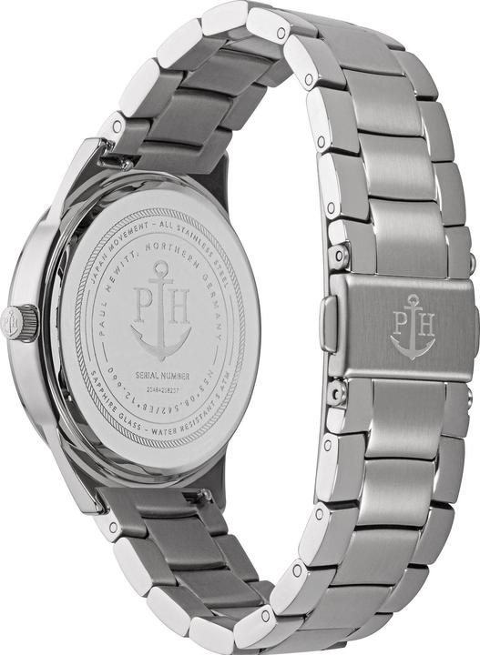 Actual product image Paul Hewitt Praia White Sand Silver Metal (Analogue wristwatch, 33 mm)