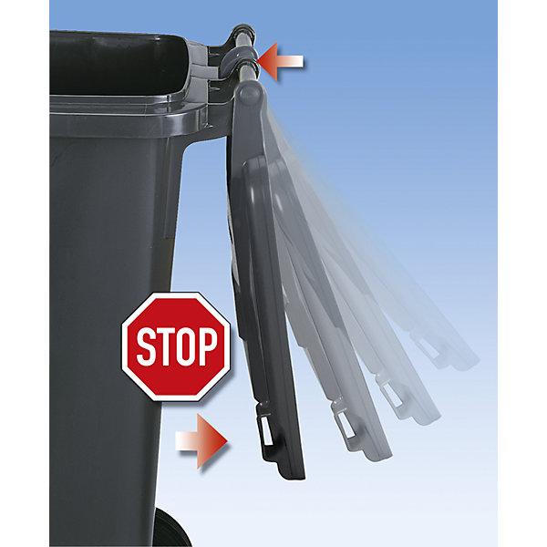 Immagine prodotto eurokraft pro Grande bidone per rifiuti in plastica, secondo la norma DIN EN 840 (80 l)