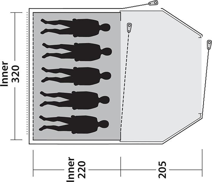 Immagine prodotto Outwell Earth 5 Plus (Tenda a tunnel, 10.20 kg, 5 persone)