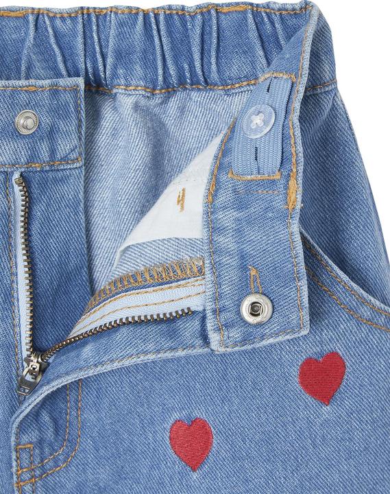 Produktbild Vertbaudet Mädchen Jeansshorts mit Herzen (92)