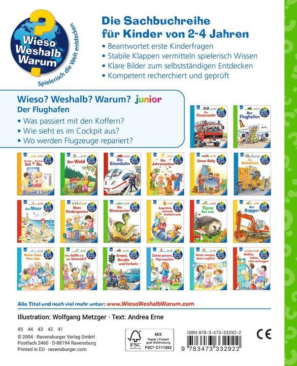 Produktbild Ravensburger Der Flughafen (Deutsch, Andrea Erne, Wolfgang Metzger, 2004)