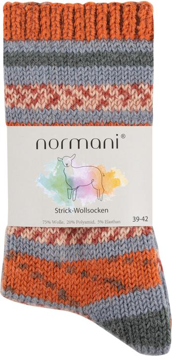 Image du produit Normani 2 paires de chaussettes en laine tricotée milleraies - 9093 (lot de 2, 43 - 46)