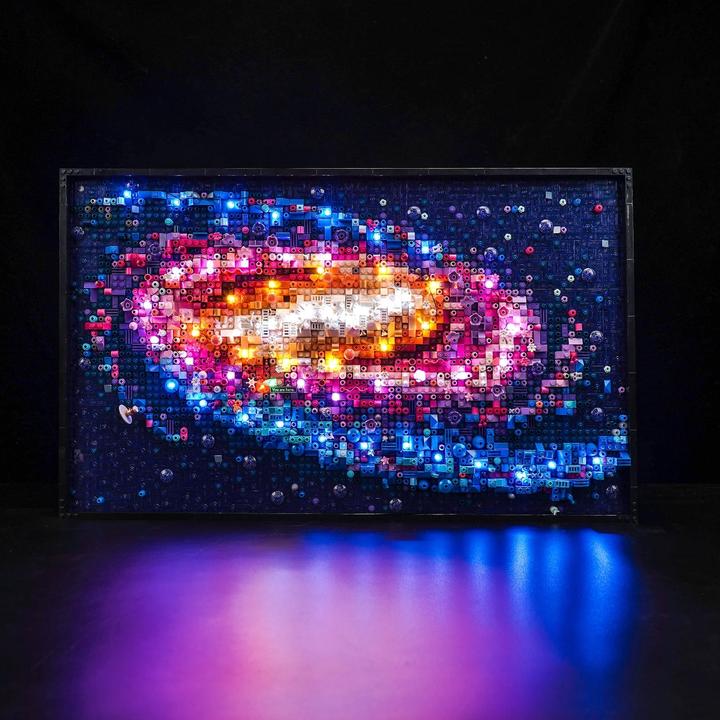 BrickBling Set di luci a LED per LEGO La galassia della Via Lattea (31212), incluso telecomando