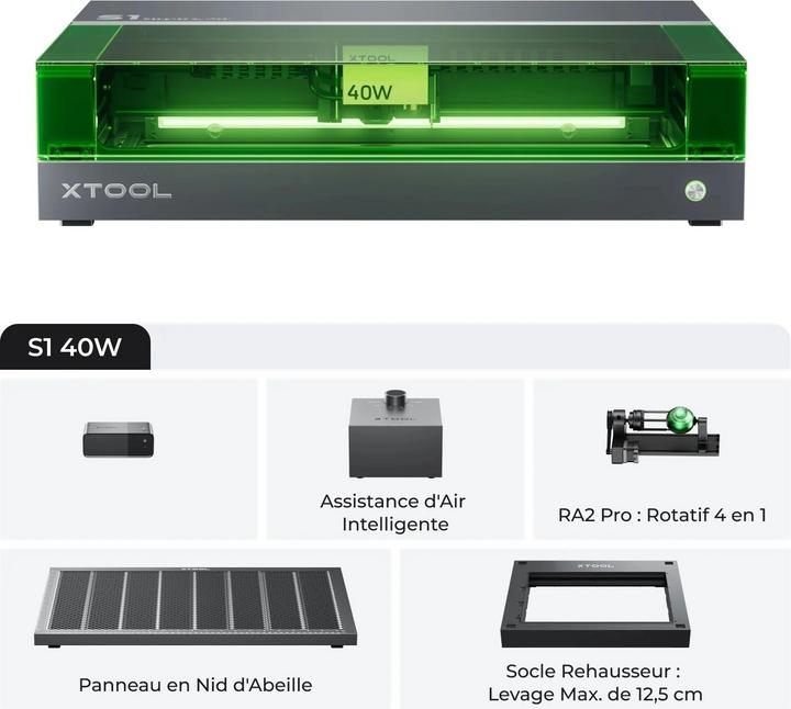 Immagine prodotto Elegoo xTool S1 Deluxe Pack - 40W