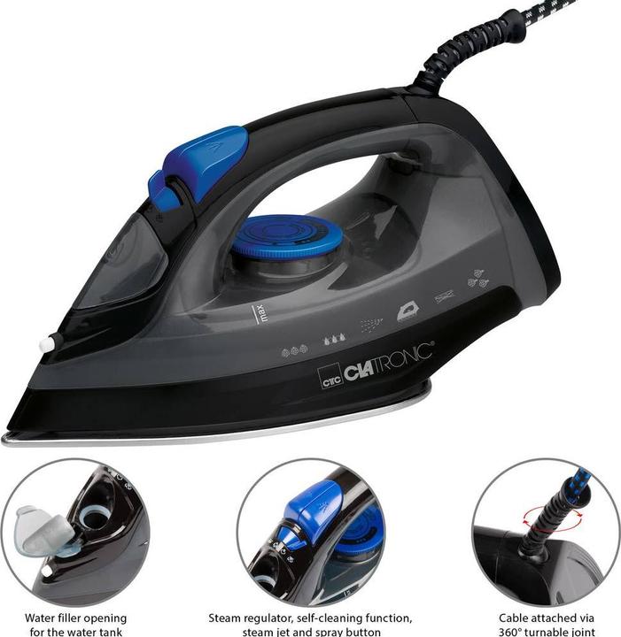 Actual product image Clatronic DB Steam ironing machine (1800 W)