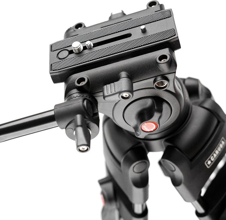Actual product image Caruba Videostar 180 Pro Videostatief + vloeistof gedempte kop