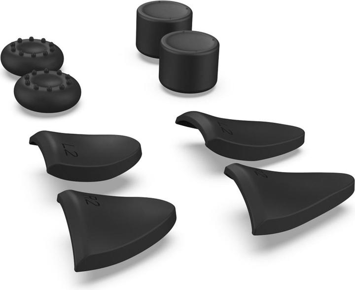 Produktbild Avizar PS5 Dualsense Controller-Zubehör-Kit: Verlängerungen + Daumengriffe - Schwarz (PS5)