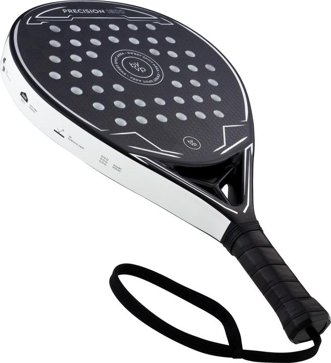Immagine prodotto Luxtri Raquette Padel Precision 1800 Goutte d'eau 370g Fibre Carbone EVA Gris-blanc Jugador Sport