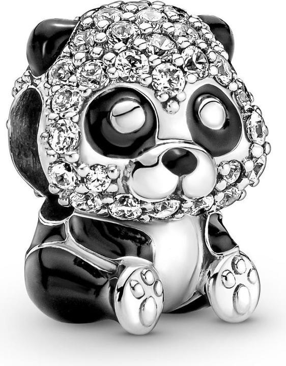 Pandora Sparkling Cute Panda (Enamel, Sterling silver)