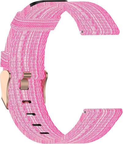 Image du produit Cover-Discount Fitbit Versa - Bracelet en nylon rose (Nylon)