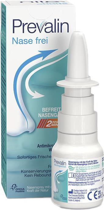 Actual product image Prevalin Spray nose free decongestant effect (1 Piece)