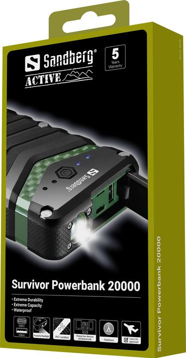 Actual product image Sandberg Survivor (20100 mAh, 74.37 Wh)