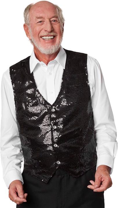 tectake Pailletten-Weste Herren