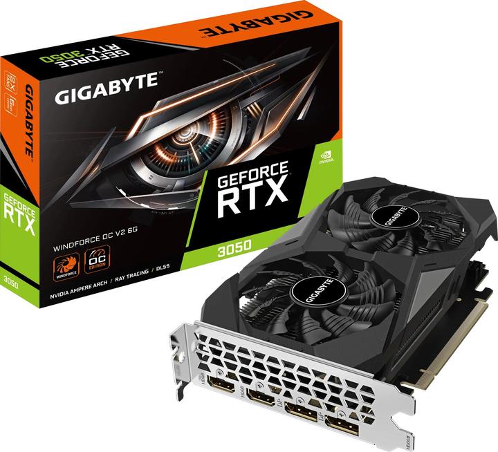 Produktbild Gigabyte GeForce RTX 3050 Windforce OC V2 (6 GB)