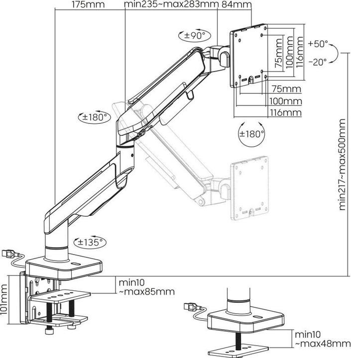 Produktbild Xantron MA-HD-RGB (Tisch, 49")