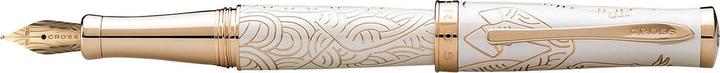 Image du produit Cross Sauvage Plume Laque Blanc - 2014 Year of the Horse - Bec 18Kt (Blanc)