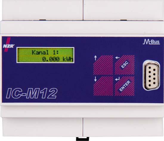 NZR IC-M12-LP Pulse converter M-BUS for 2 pulse encoder counters 4651