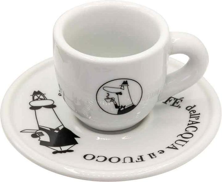 Actual product image Bialetti Y0TZ033 Set of 4 demitasse cups Carosello (50 ml, 4 x)