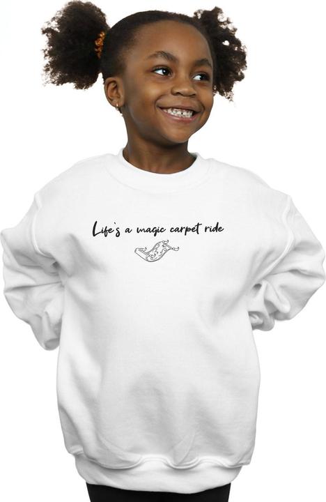Actual product image Disney Girls Aladdin Life's A Magic Carpet Ride Sweatshirt (140, 146)