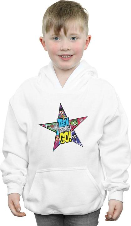 Immagine prodotto Teen Titans Go Star Logo Felpa con Cappuccio Ragazzi (140, 146)
