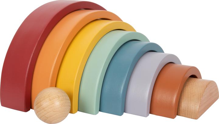 Produktbild small foot Holzbausteine Regenbogen „Safari“