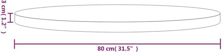 Immagine prodotto VidaXL Gilli (Ø 80 x 3 cm)