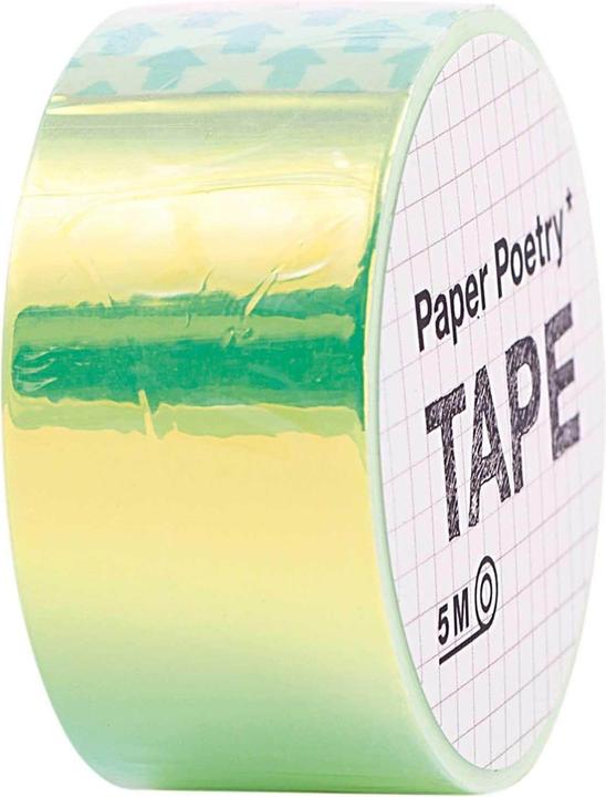 Actual product image Rico Design Decorative Adhesive Tape Mirror Rainbow 1.9 cm x 5 m, Green (19 mm)