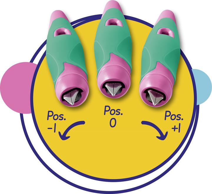 Produktbild STABILO EASYbirdy ergonomischer Schulfüller für Rechtshänder Standard-Feder (Gelb, Violett, 1 x)