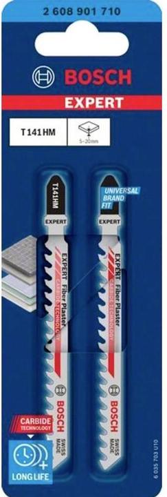 Image du produit Bosch Professional Zubehör Lame de scie sauteuse EXPERT 'Fiber Plaster' T 141 HM, 2 pièces