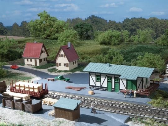 Actual product image Auhagen 14451 N Freight shed with loader