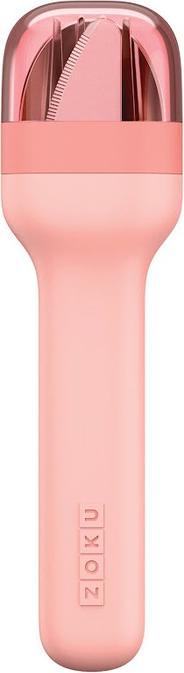 Actual product image ZOKU Cutlery Set To Go, 3-piece Peach (3 Piece, Cutlery set)
