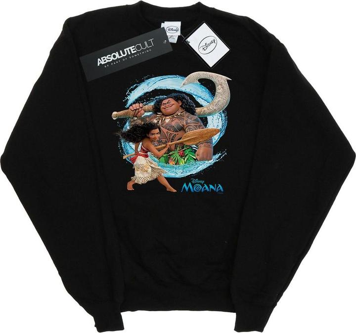 Actual product image Disney Womens/Ladies Moana And Maui Wave Sweatshirt (S)
