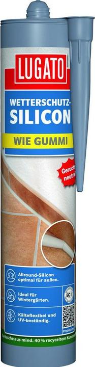 Immagine prodotto Lugato Come la gomma Protezione dalle intemperie Silicone (Antracite, 310 ml)